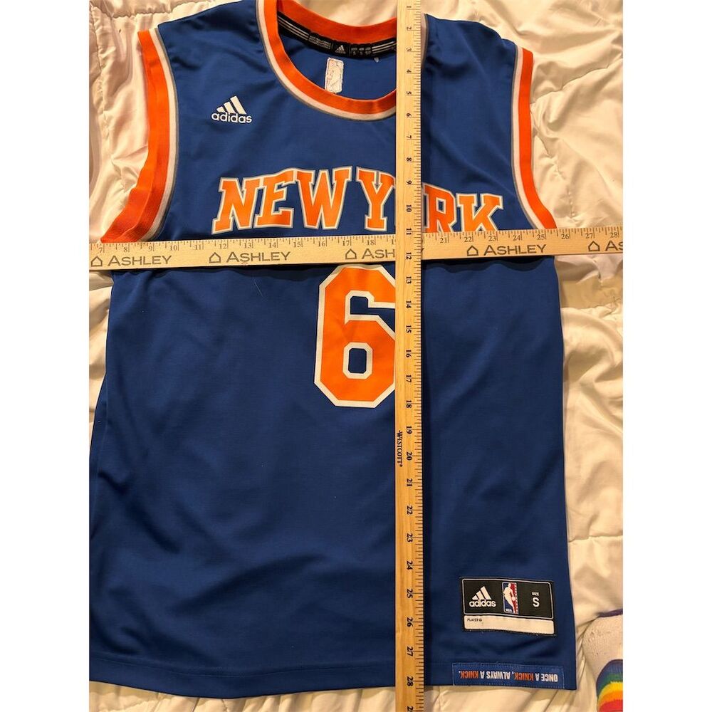 Adidas New York Knicks #6 Kristaps Porzingis Jersey Blue S - Picture 5 of 5